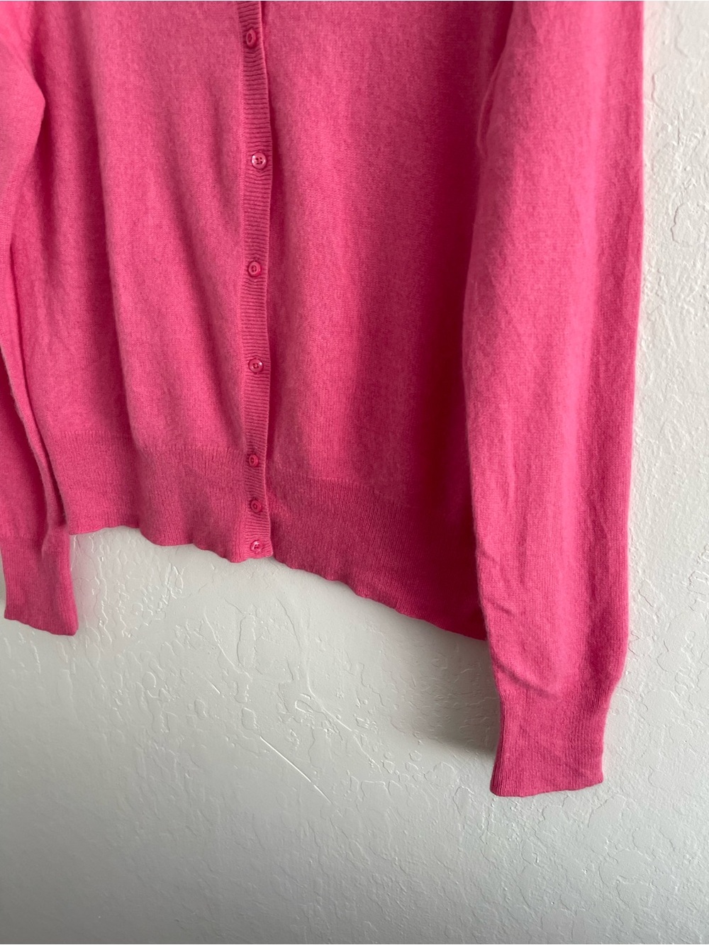 Lord & Taylor Pink Button Closure Long Sleeve Knit Cardigan Sweater Womens XL - Picture 5 of 9